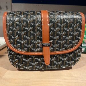 Black and Tan Crossbody Bag